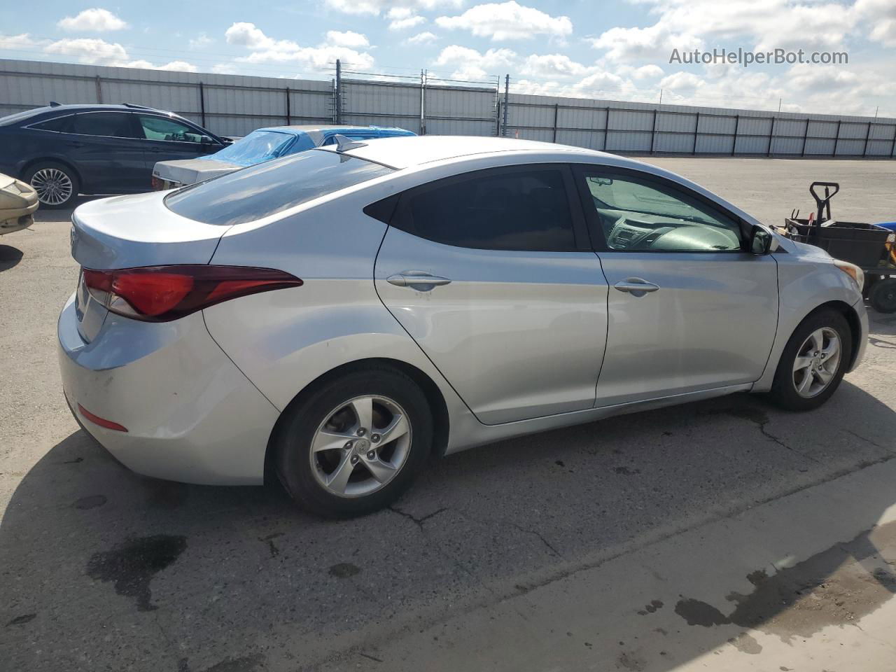 2014 Hyundai Elantra Se Серебряный vin: 5NPDH4AE4EH496717