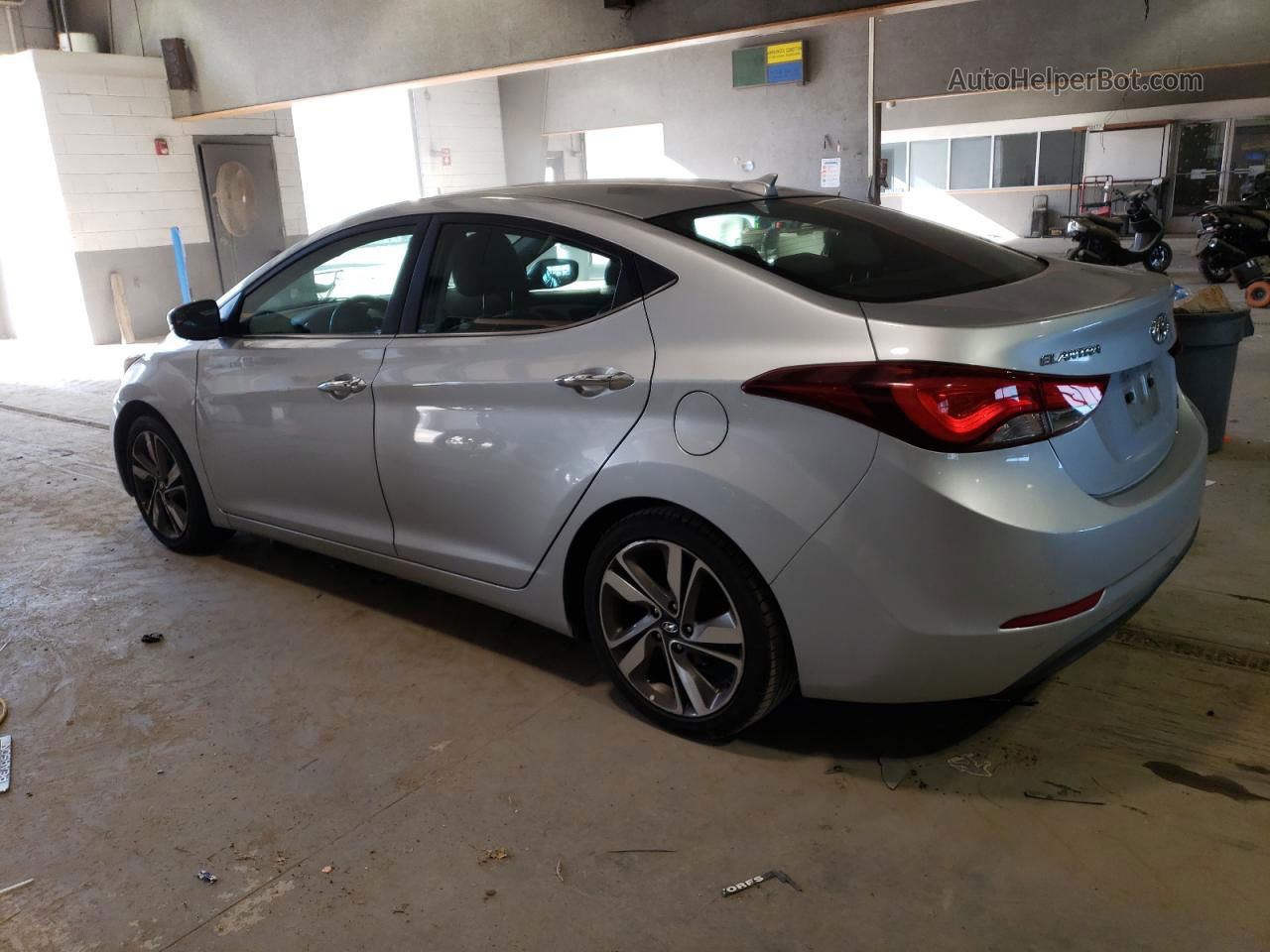 2014 Hyundai Elantra Se Silver vin: 5NPDH4AE4EH496944