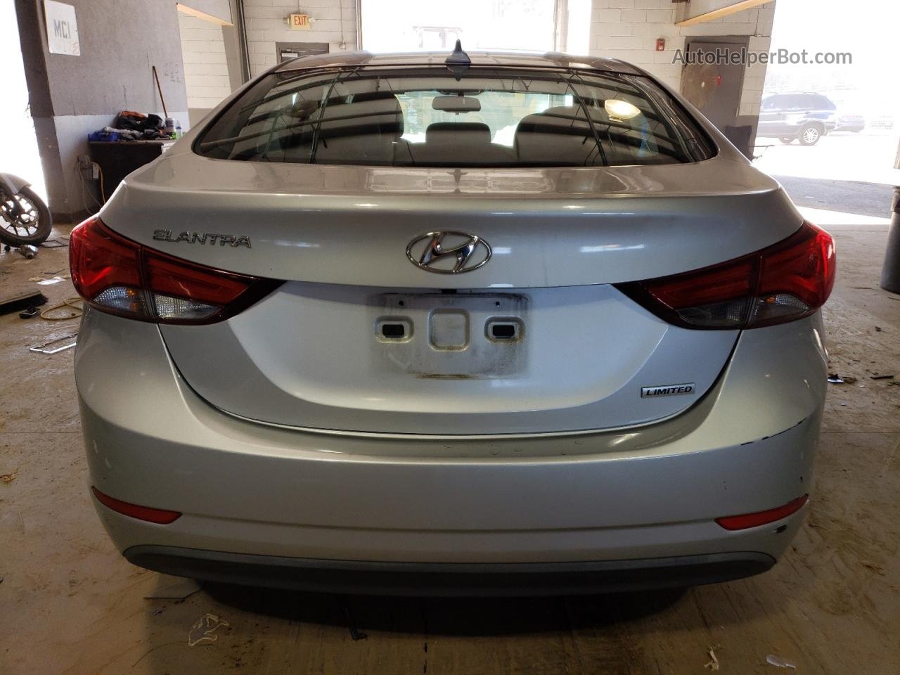 2014 Hyundai Elantra Se Silver vin: 5NPDH4AE4EH496944