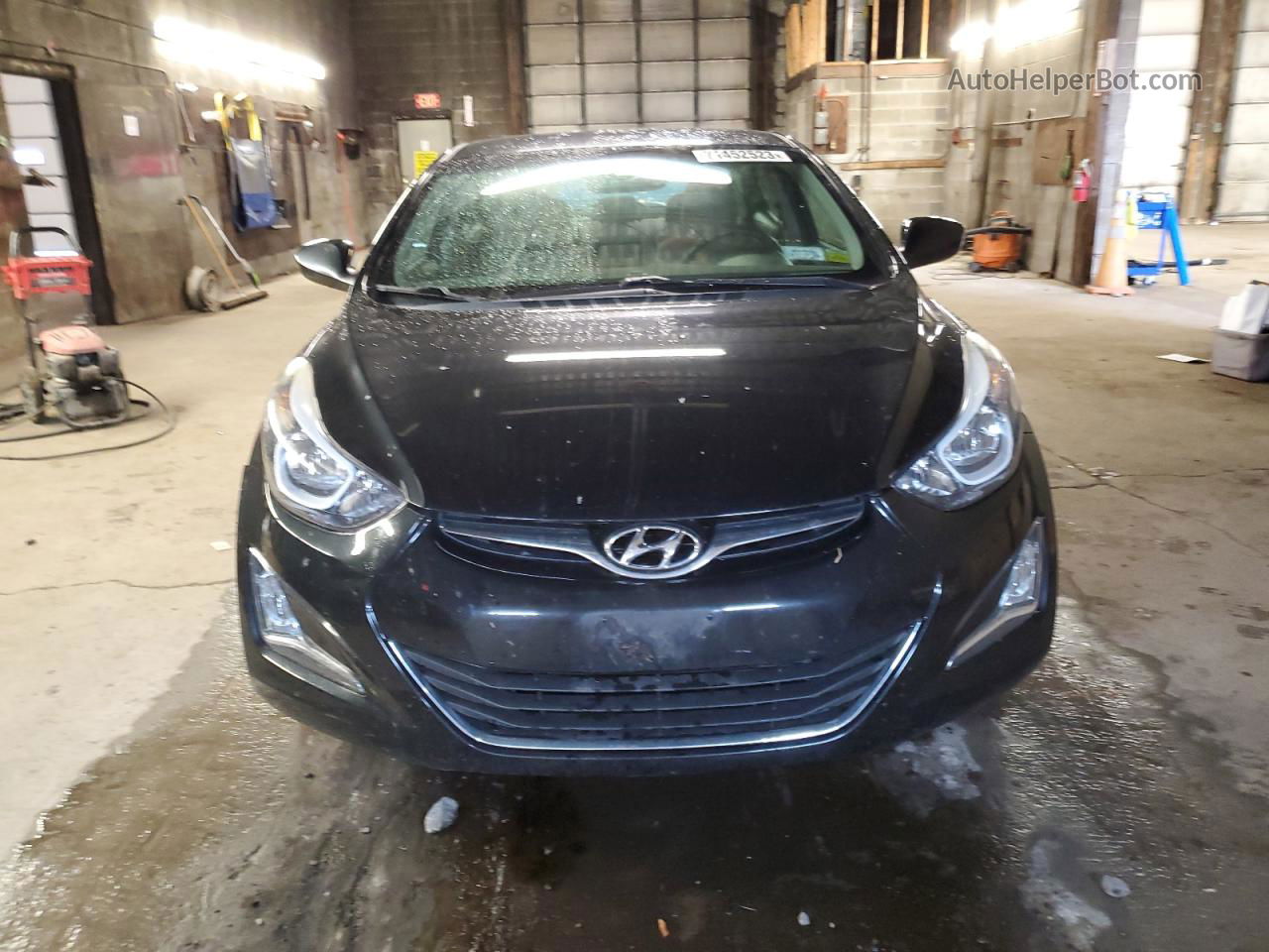 2014 Hyundai Elantra Se Black vin: 5NPDH4AE4EH499066