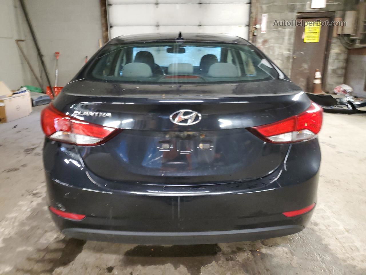 2014 Hyundai Elantra Se Черный vin: 5NPDH4AE4EH499066