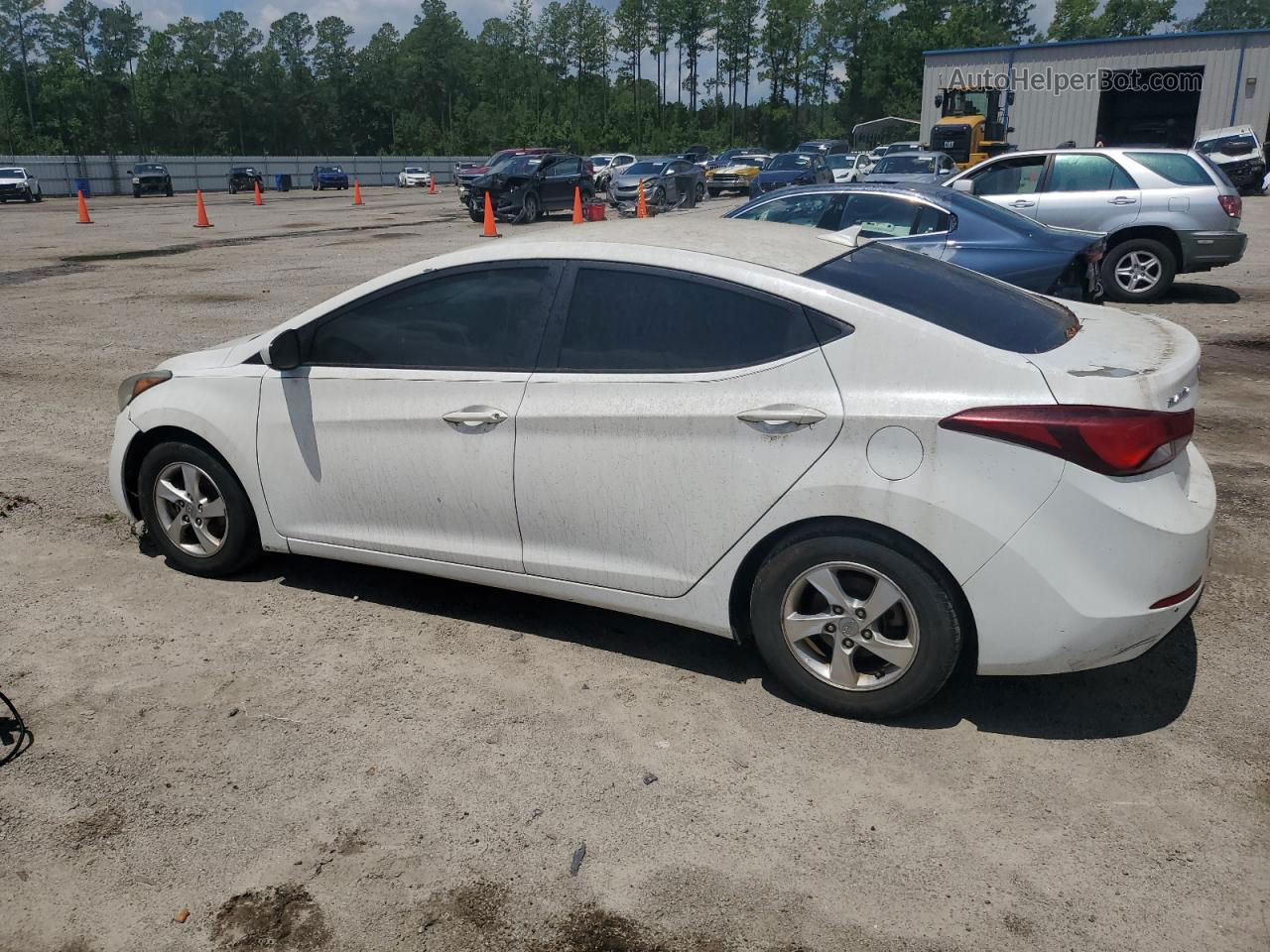 2014 Hyundai Elantra Se White vin: 5NPDH4AE4EH503018