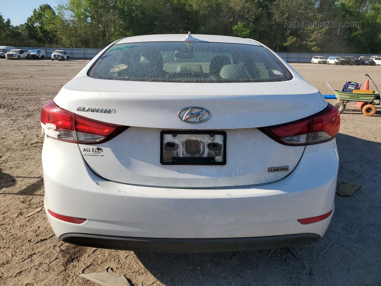 2014 Hyundai Elantra Se White vin: 5NPDH4AE4EH505318