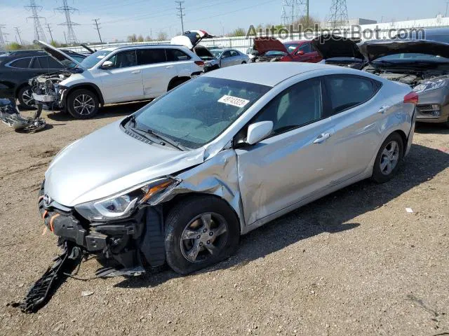 2014 Hyundai Elantra Se Silver vin: 5NPDH4AE4EH521292