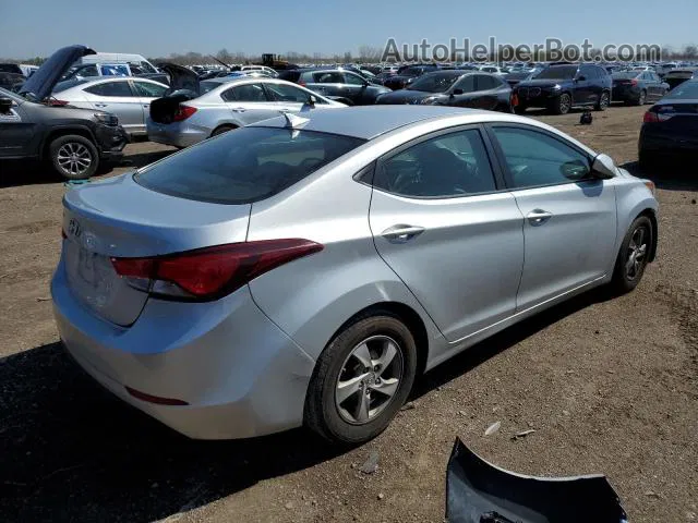 2014 Hyundai Elantra Se Silver vin: 5NPDH4AE4EH521292