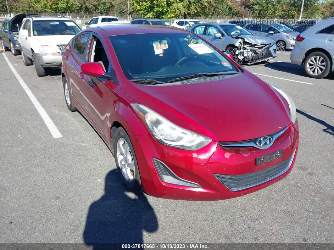 2014 Hyundai Elantra Se Красный vin: 5NPDH4AE4EH541610