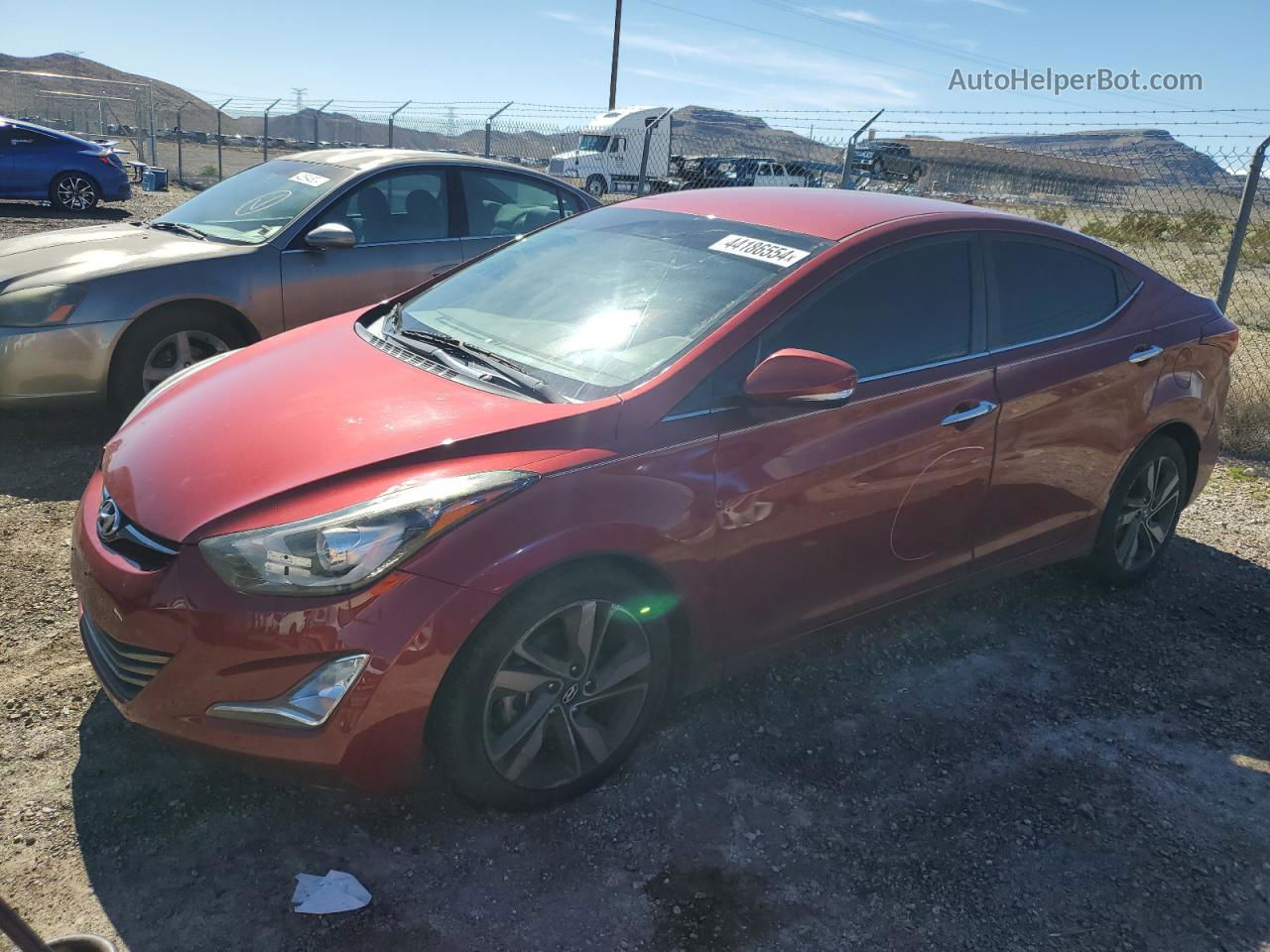 2015 Hyundai Elantra Se Red vin: 5NPDH4AE4FH583678