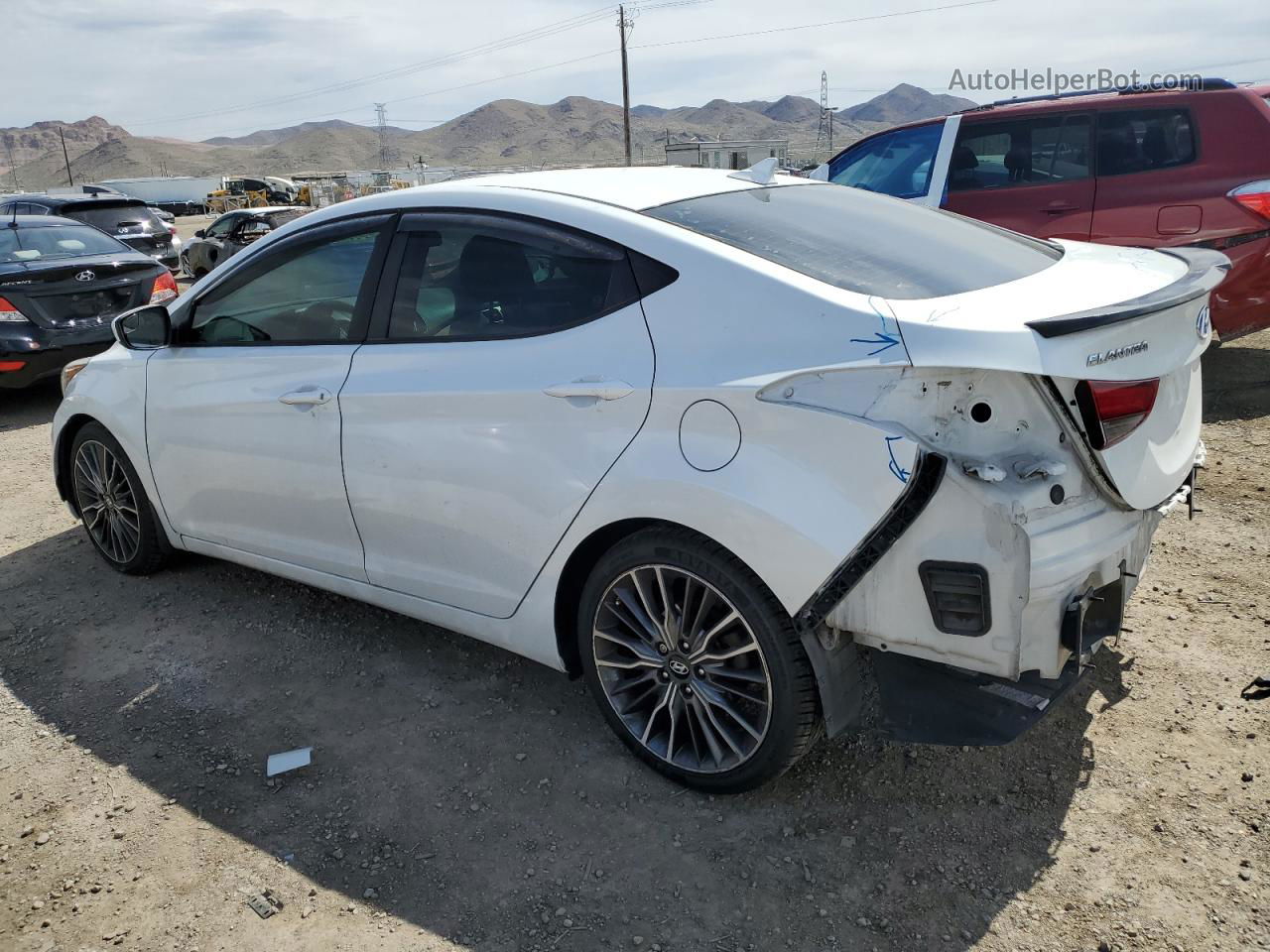 2015 Hyundai Elantra Se White vin: 5NPDH4AE4FH590792