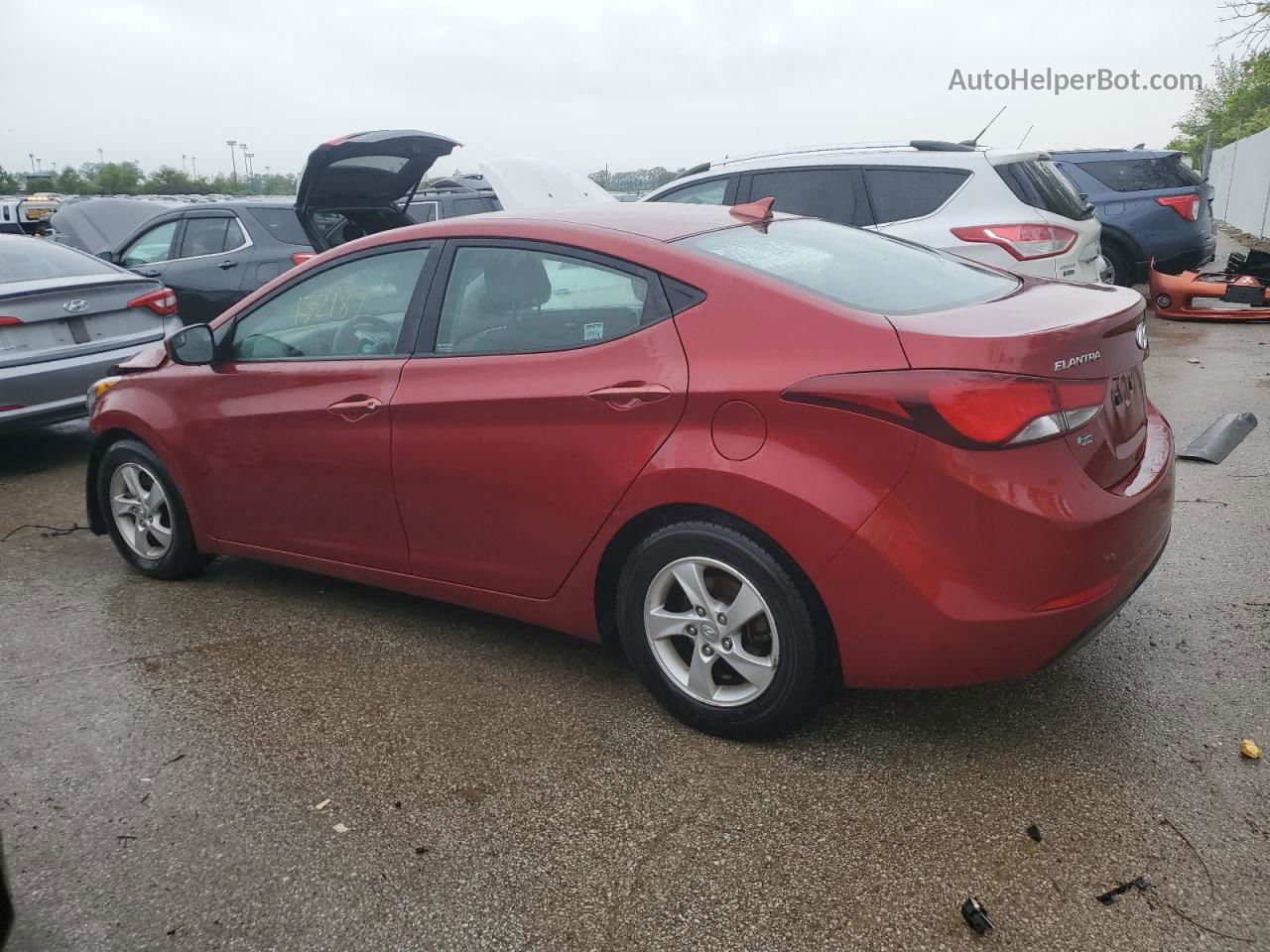 2015 Hyundai Elantra Se Red vin: 5NPDH4AE4FH650733