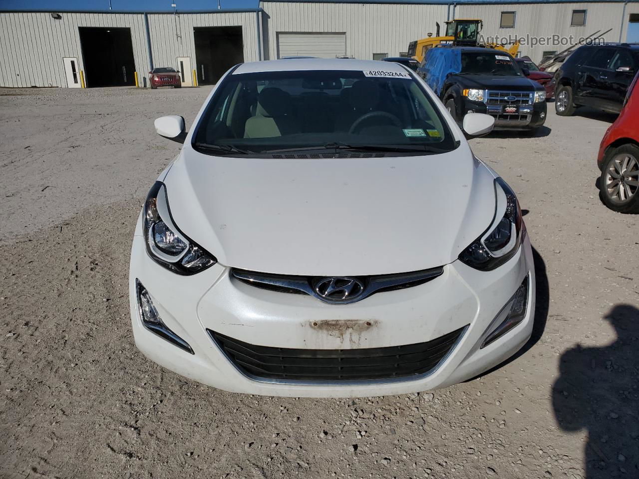 2016 Hyundai Elantra Se White vin: 5NPDH4AE4GH654234