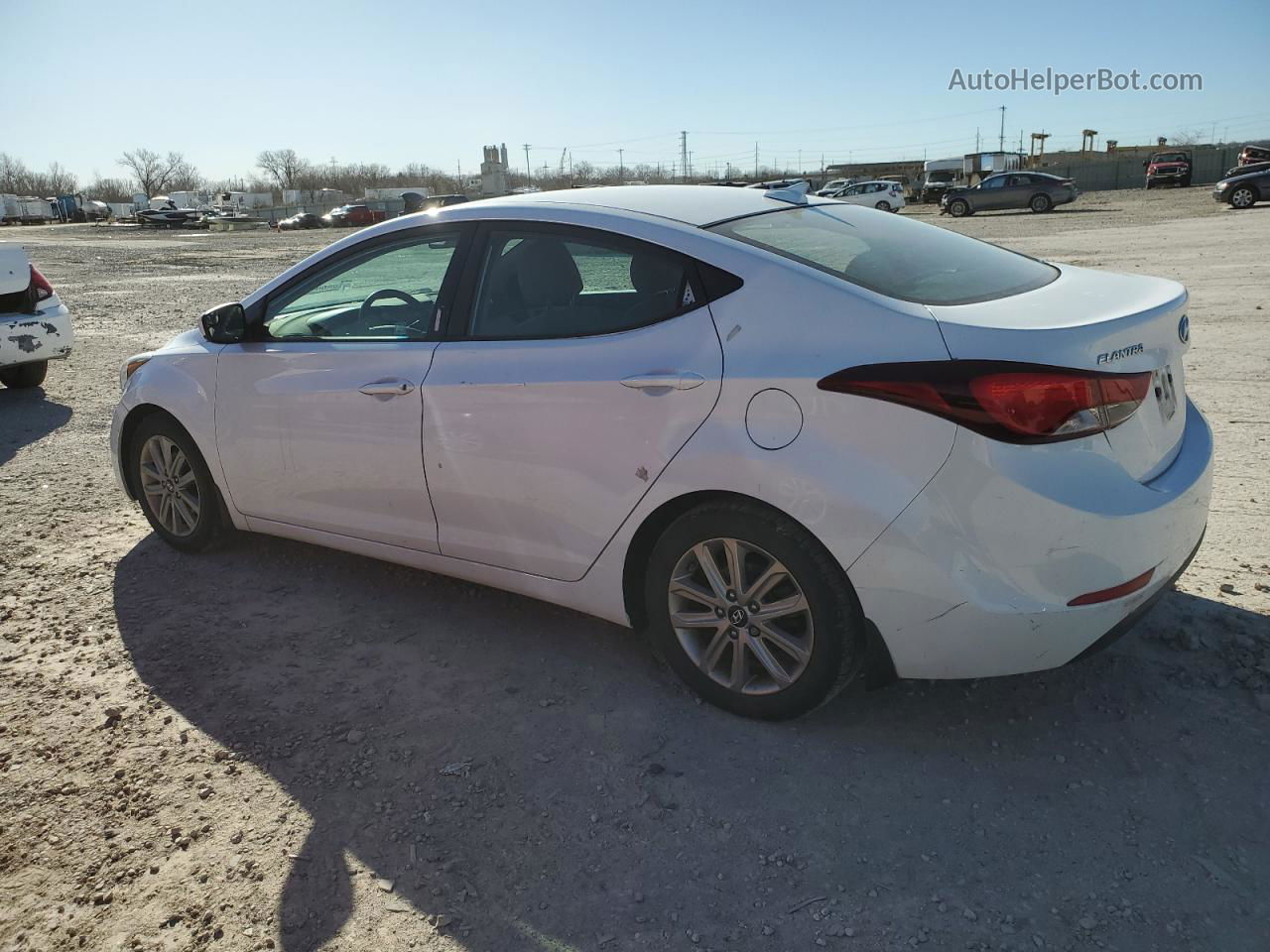 2016 Hyundai Elantra Se White vin: 5NPDH4AE4GH654234