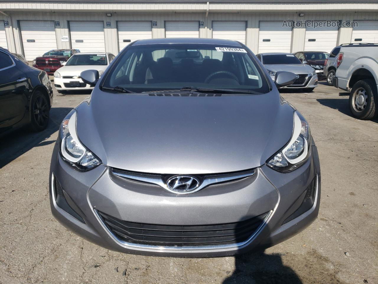 2016 Hyundai Elantra Se Серебряный vin: 5NPDH4AE4GH669641