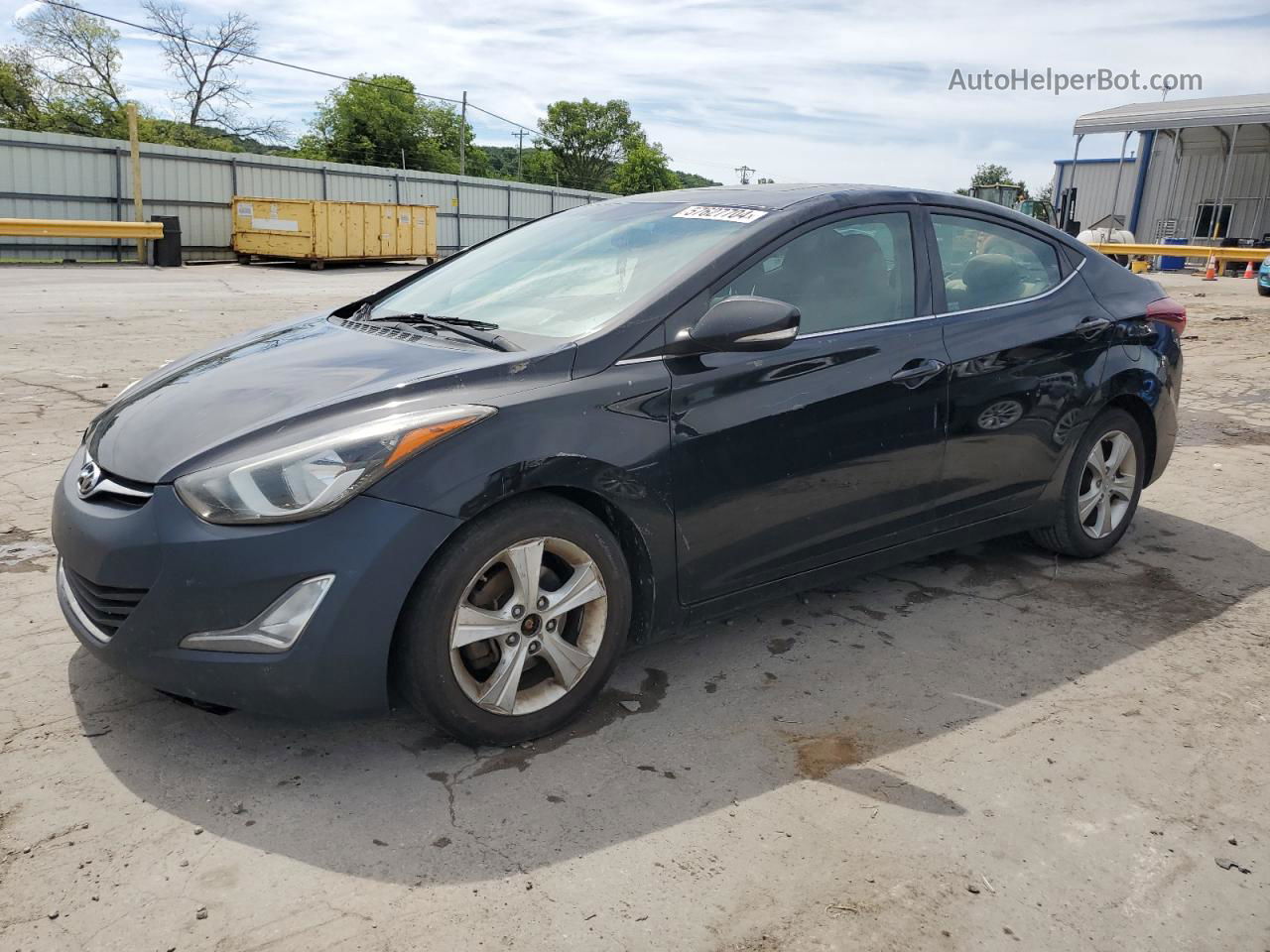 2016 Hyundai Elantra Se Черный vin: 5NPDH4AE4GH674029