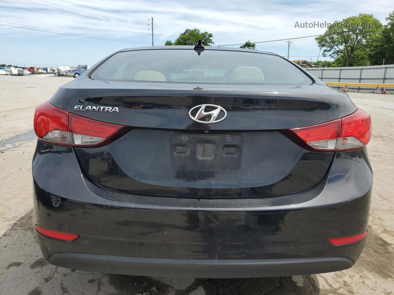 2016 Hyundai Elantra Se Black vin: 5NPDH4AE4GH674029