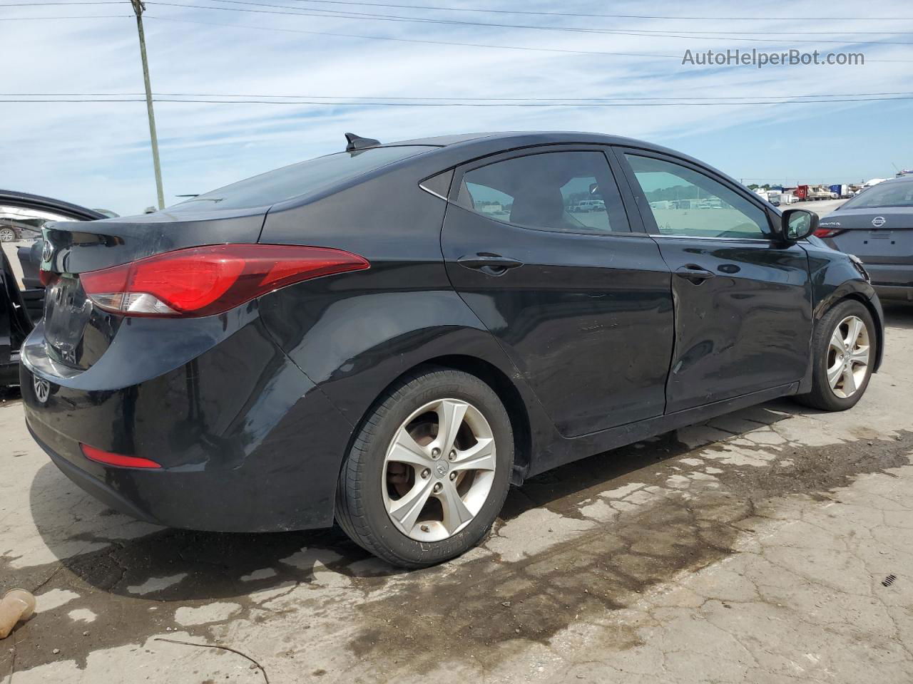 2016 Hyundai Elantra Se Black vin: 5NPDH4AE4GH674029