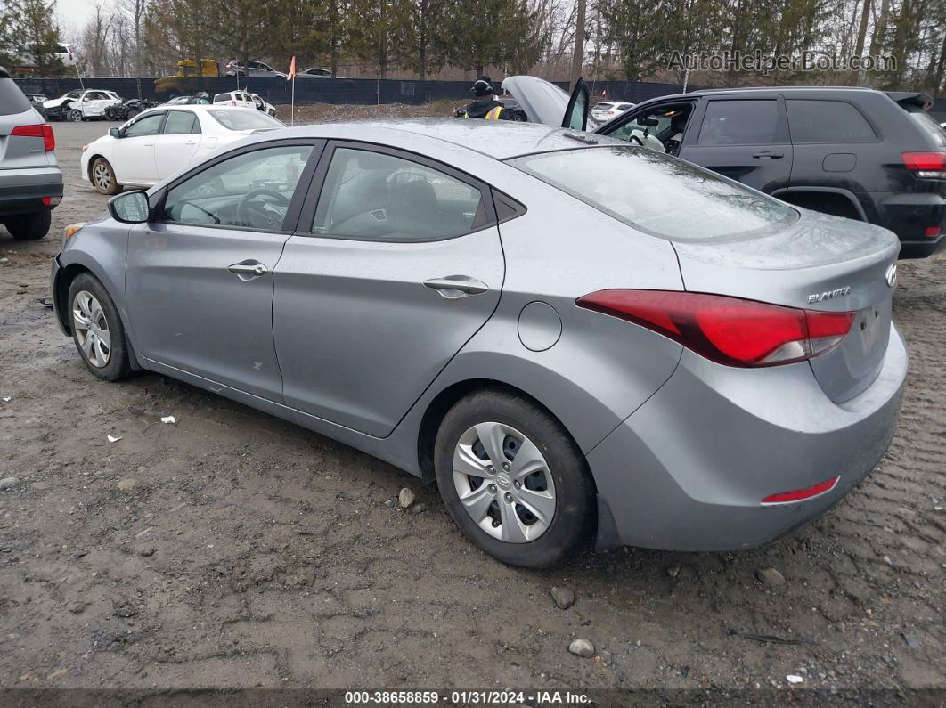 2016 Hyundai Elantra Se Gray vin: 5NPDH4AE4GH680655