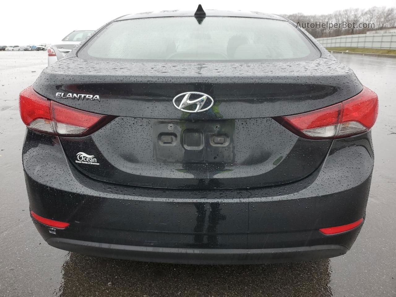 2016 Hyundai Elantra Se Черный vin: 5NPDH4AE4GH693762