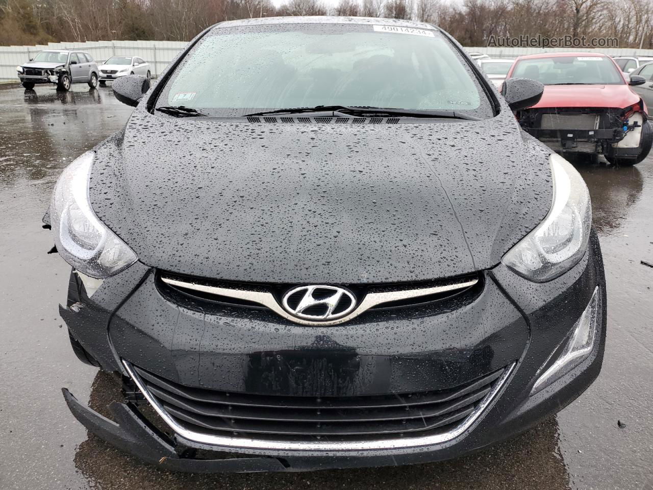 2016 Hyundai Elantra Se Black vin: 5NPDH4AE4GH693762