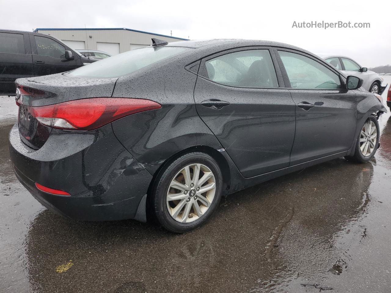 2016 Hyundai Elantra Se Черный vin: 5NPDH4AE4GH693762