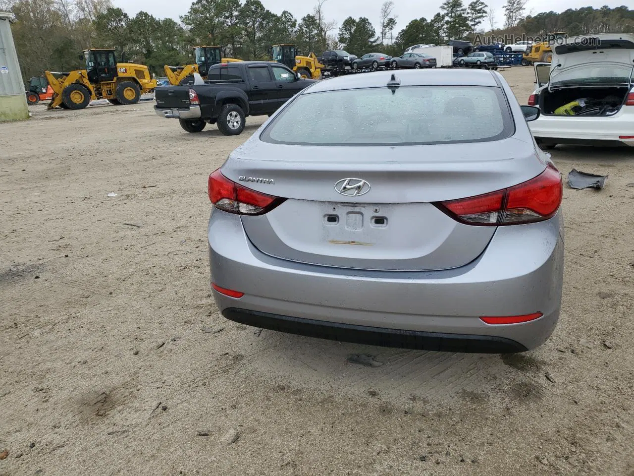 2016 Hyundai Elantra Se Gray vin: 5NPDH4AE4GH694314