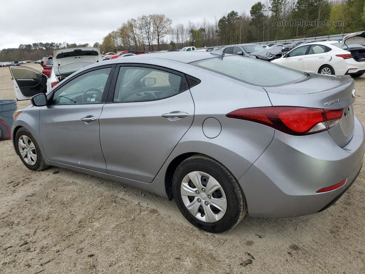 2016 Hyundai Elantra Se Gray vin: 5NPDH4AE4GH694314