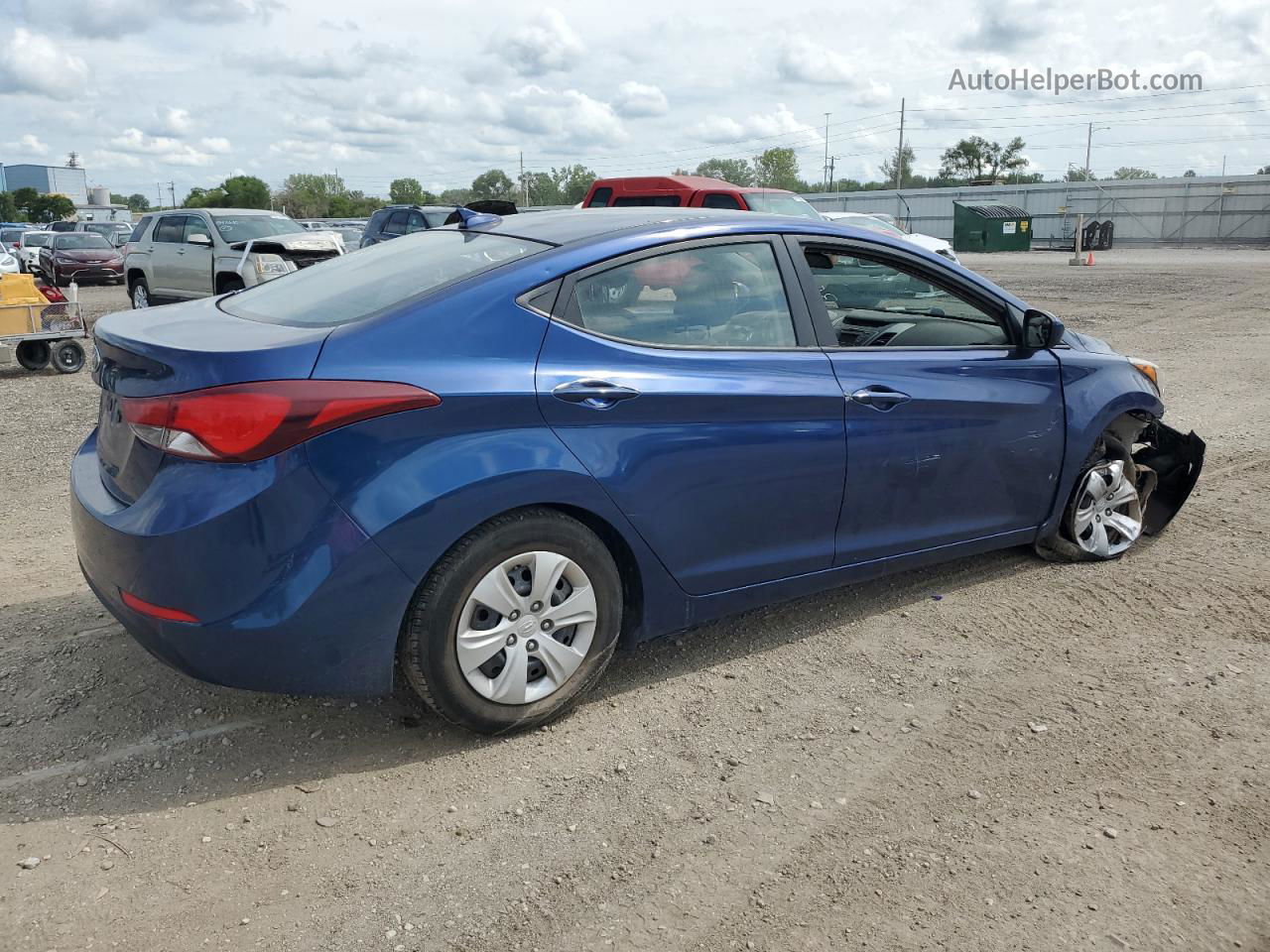 2016 Hyundai Elantra Se Blue vin: 5NPDH4AE4GH715565