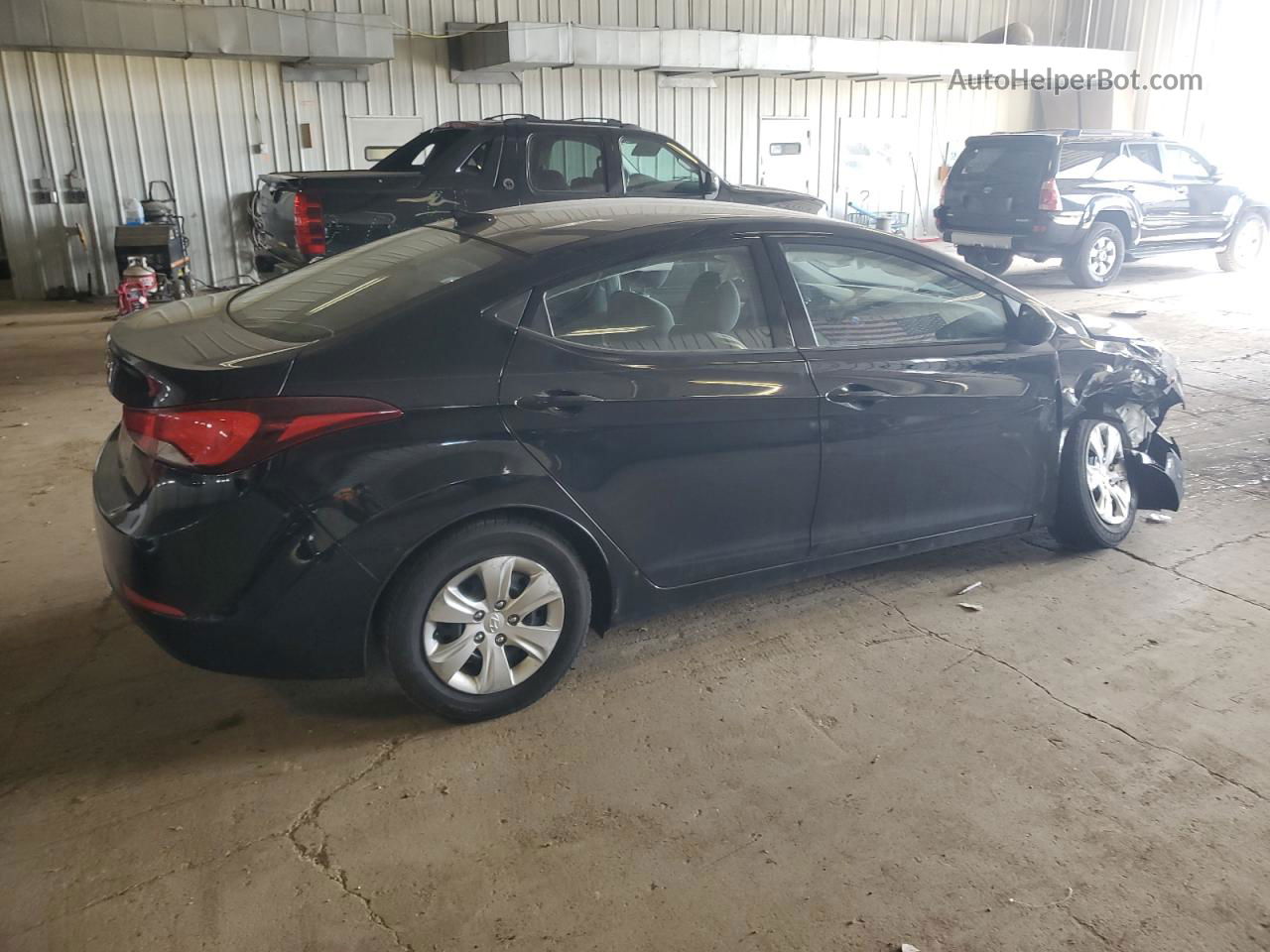 2016 Hyundai Elantra Se Black vin: 5NPDH4AE4GH718790