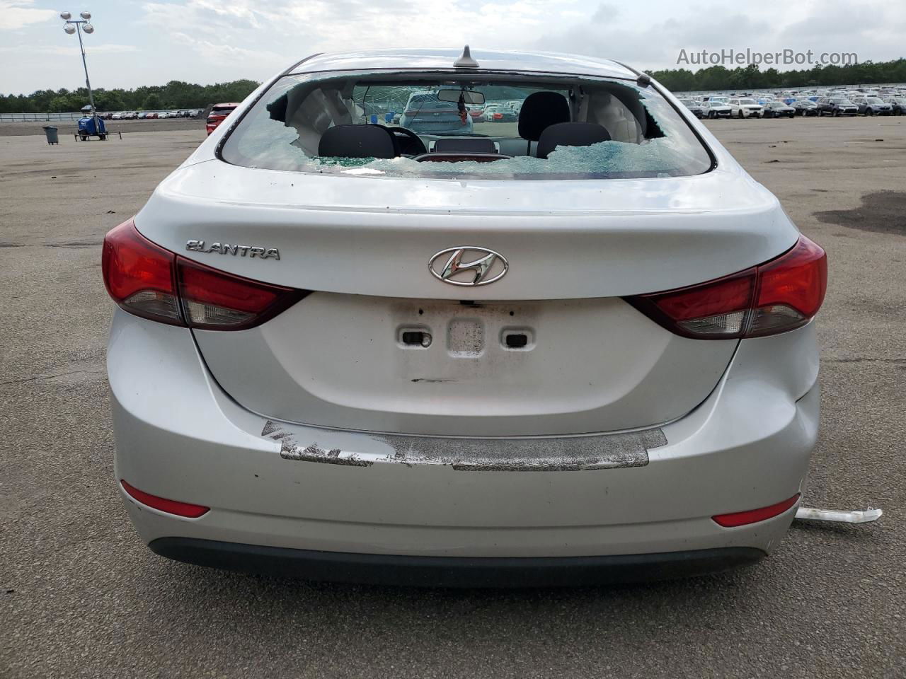 2016 Hyundai Elantra Se Серебряный vin: 5NPDH4AE4GH732317