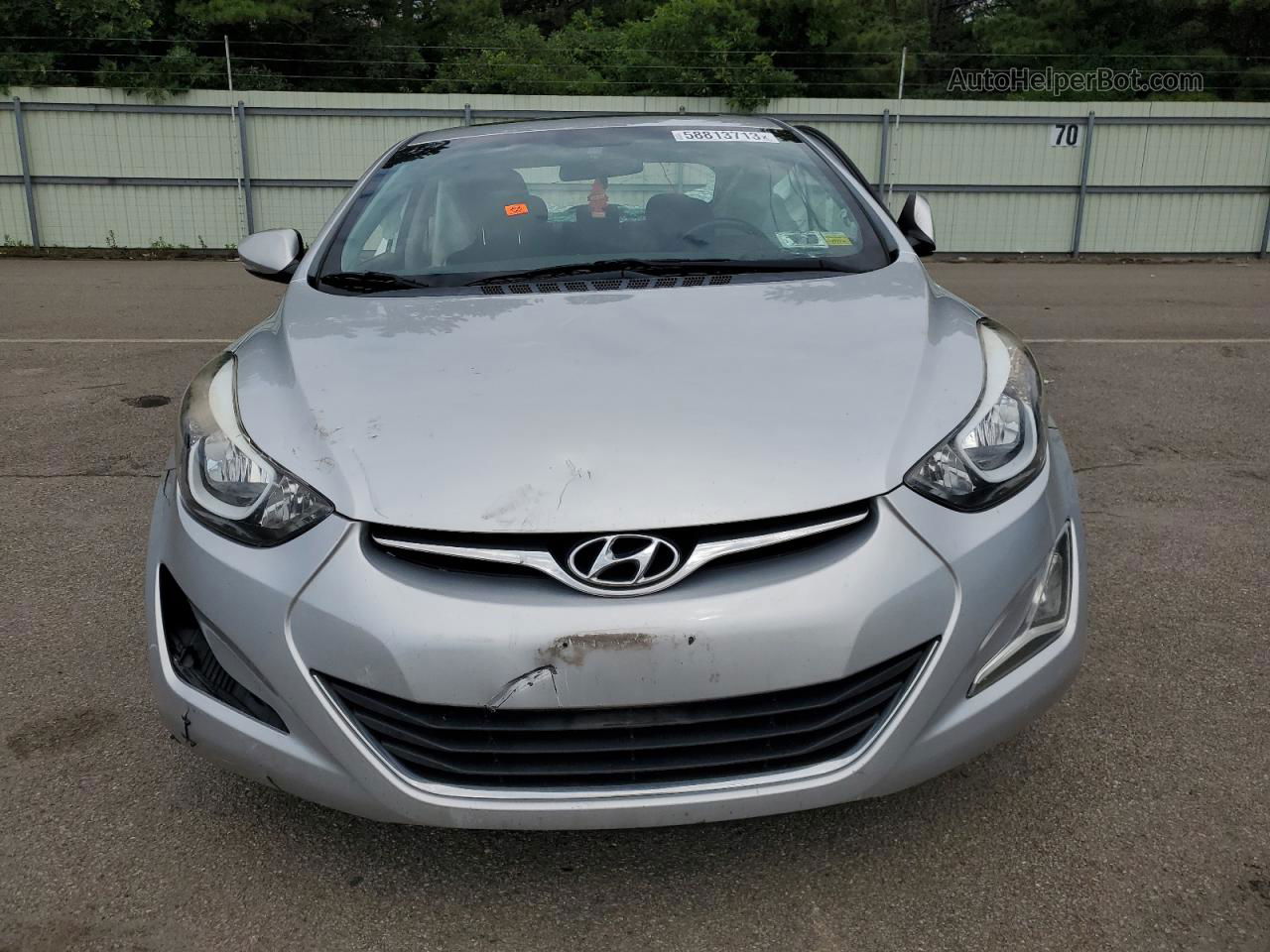 2016 Hyundai Elantra Se Серебряный vin: 5NPDH4AE4GH732317