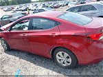 2016 Hyundai Elantra Se Red vin: 5NPDH4AE4GH733161