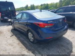 2016 Hyundai Elantra Se Blue vin: 5NPDH4AE4GH738053