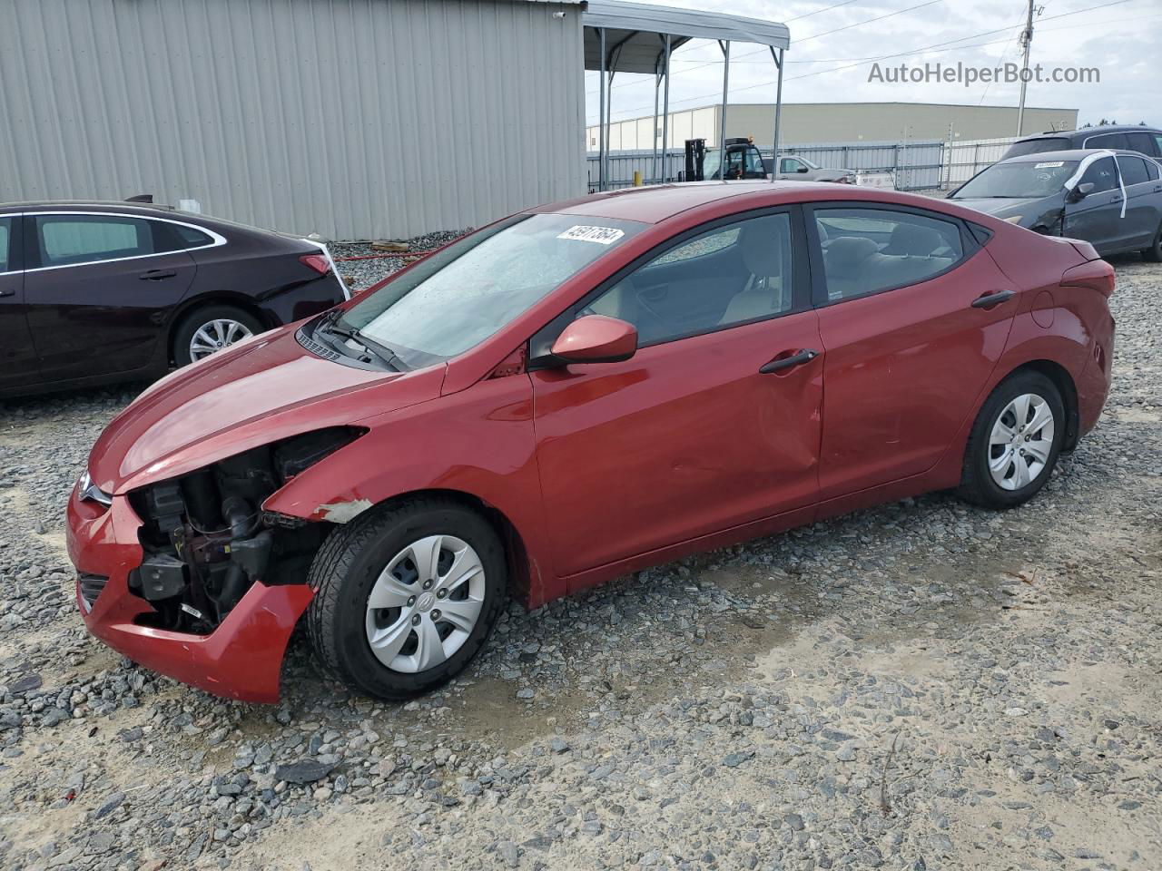 2016 Hyundai Elantra Se Red vin: 5NPDH4AE4GH743799