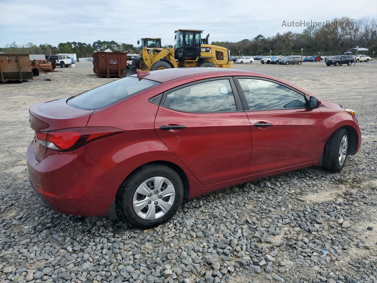 2016 Hyundai Elantra Se Red vin: 5NPDH4AE4GH743799