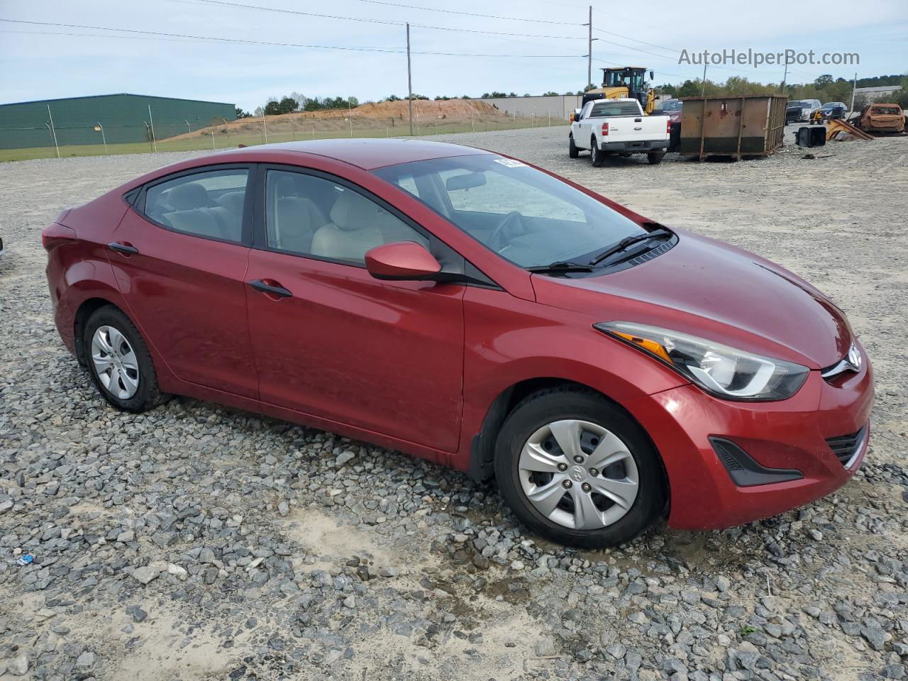 2016 Hyundai Elantra Se Red vin: 5NPDH4AE4GH743799