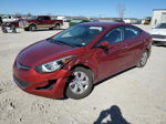 2016 Hyundai Elantra Se Maroon vin: 5NPDH4AE4GH750378