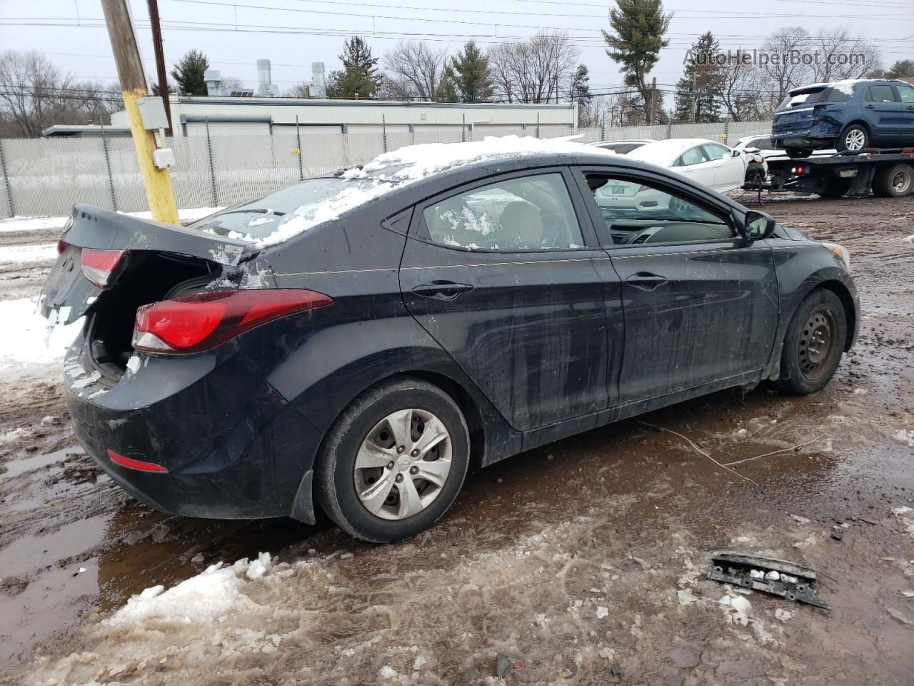 2016 Hyundai Elantra Se Black vin: 5NPDH4AE4GH768993