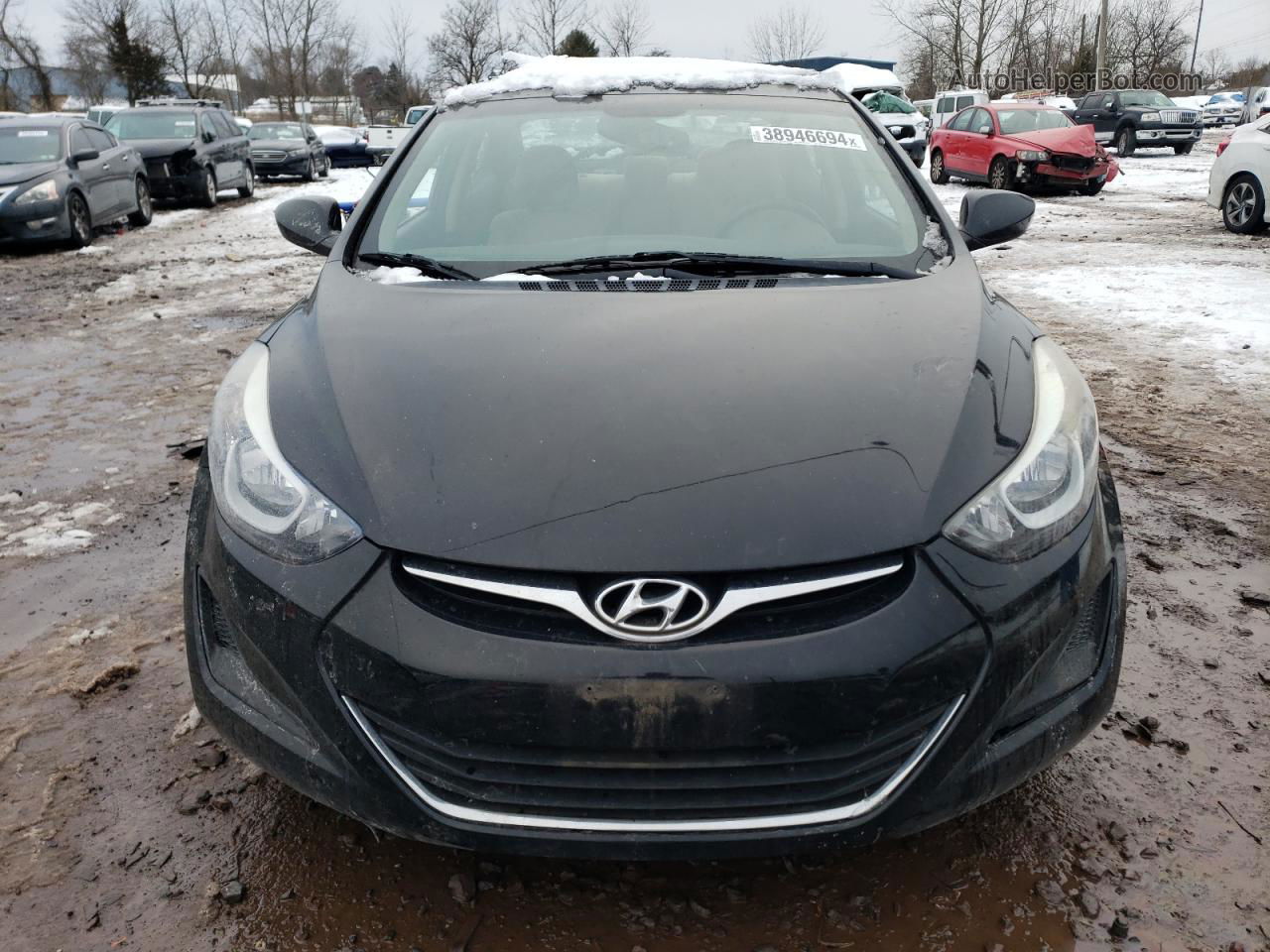 2016 Hyundai Elantra Se Black vin: 5NPDH4AE4GH768993