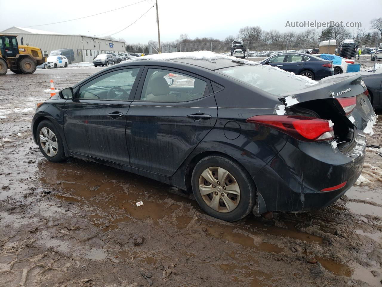 2016 Hyundai Elantra Se Черный vin: 5NPDH4AE4GH768993