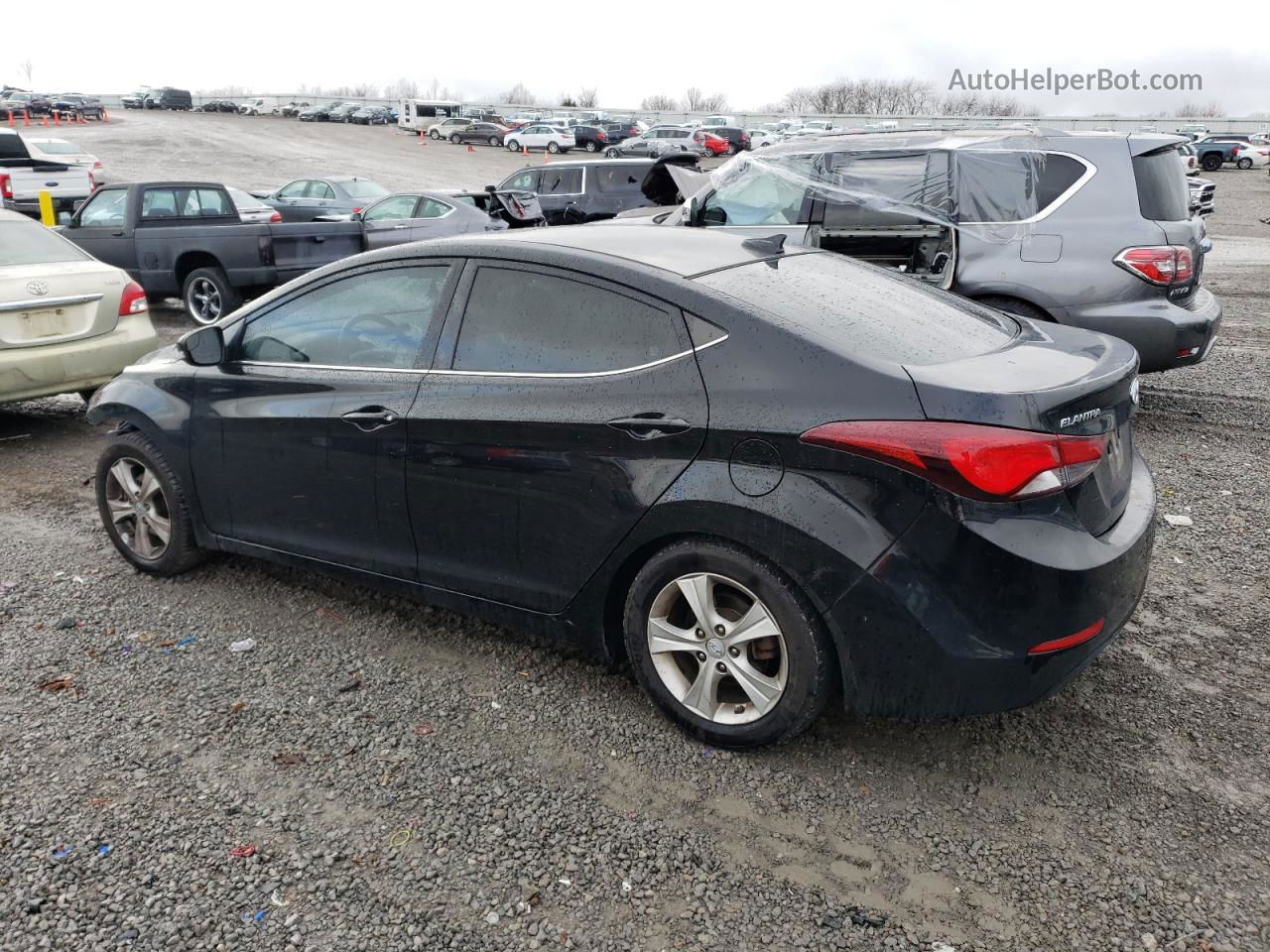 2016 Hyundai Elantra Se Черный vin: 5NPDH4AE4GH770792