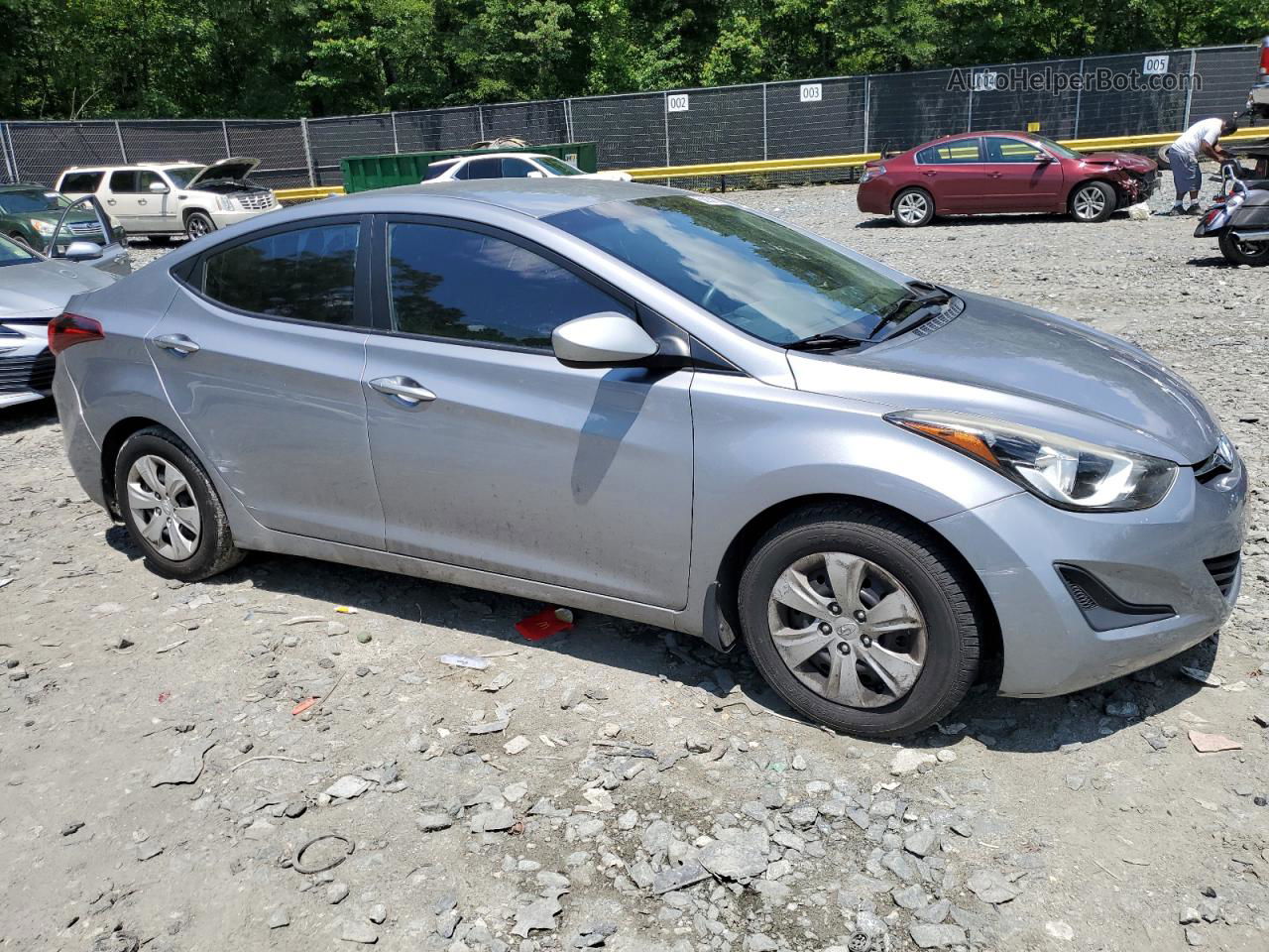 2016 Hyundai Elantra Se Silver vin: 5NPDH4AE4GH770842