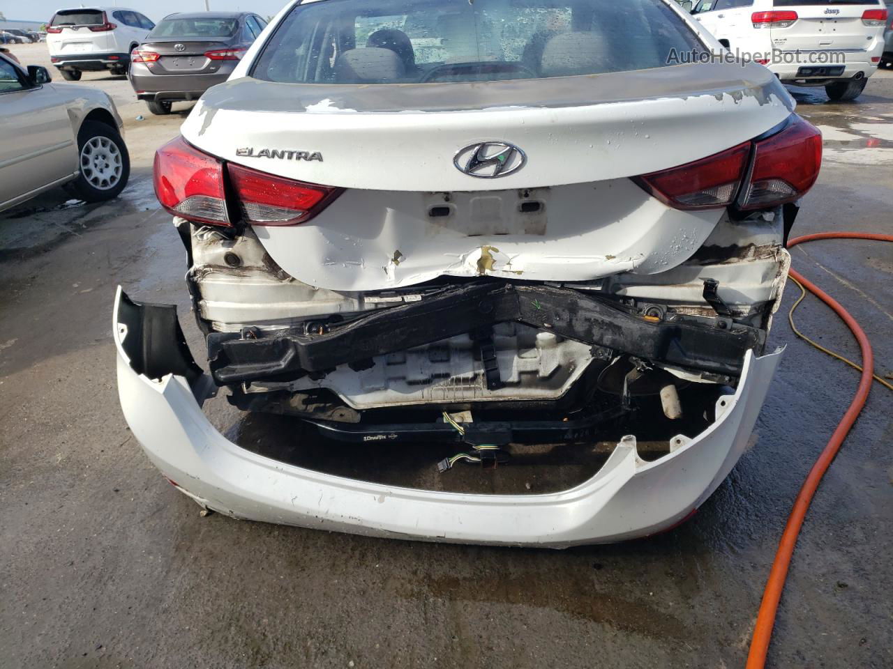 2016 Hyundai Elantra Se White vin: 5NPDH4AE4GH771442