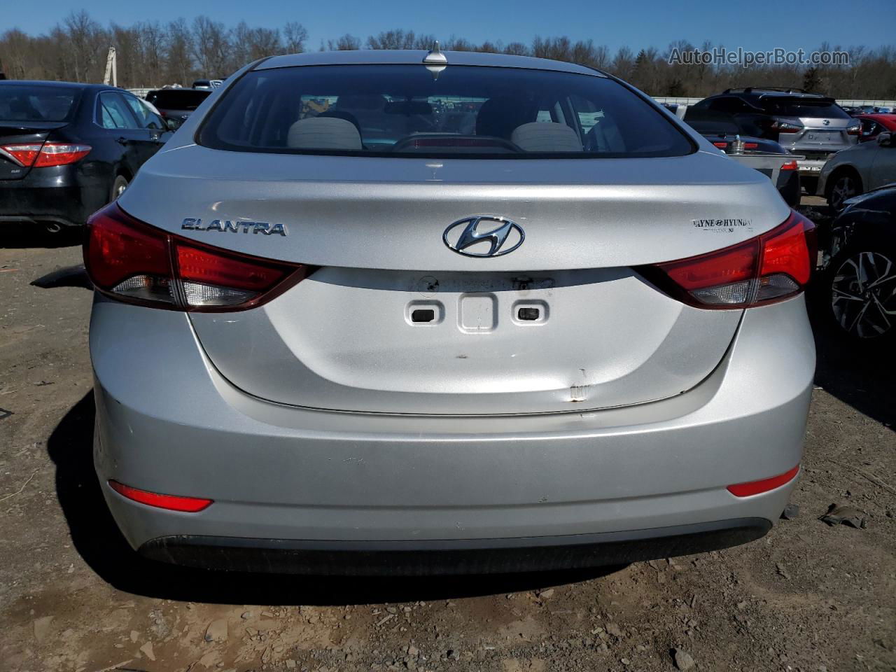 2016 Hyundai Elantra Se Серебряный vin: 5NPDH4AE4GH787253