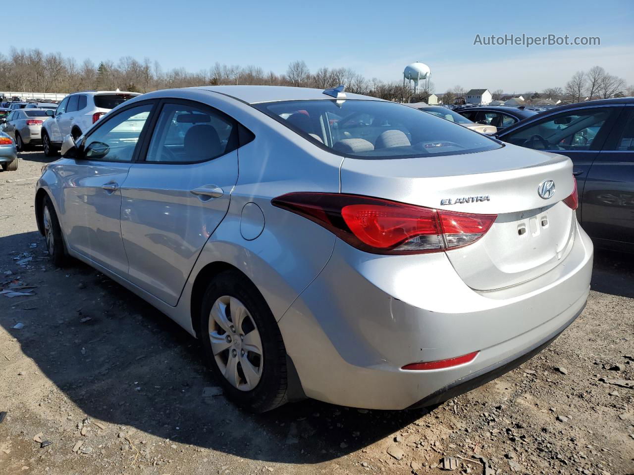 2016 Hyundai Elantra Se Серебряный vin: 5NPDH4AE4GH787253