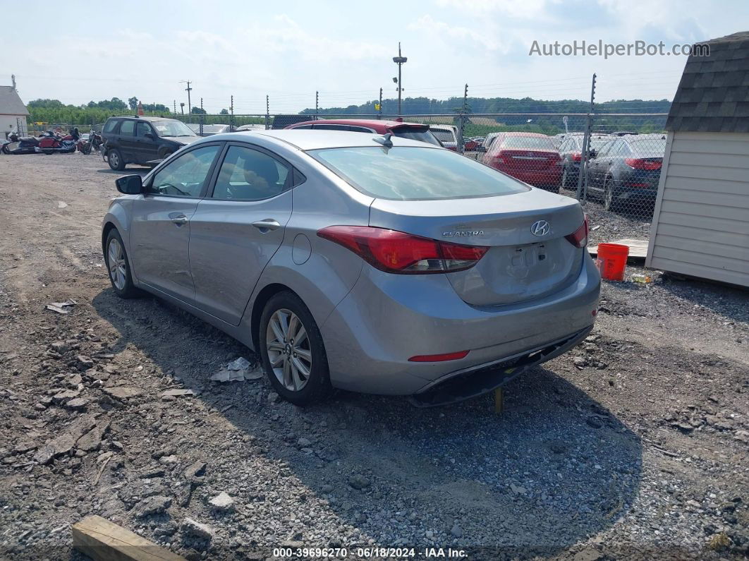 2016 Hyundai Elantra Se Silver vin: 5NPDH4AE4GH788385