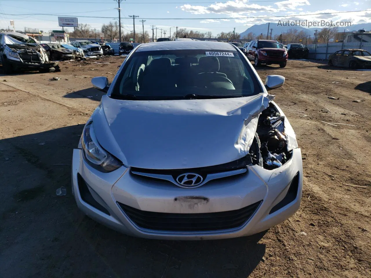 2016 Hyundai Elantra Se Серебряный vin: 5NPDH4AE4GH793022