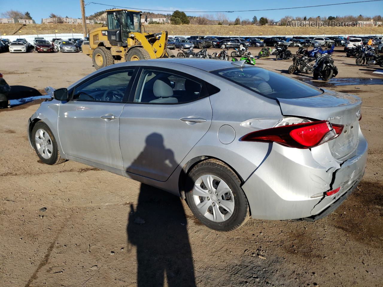 2016 Hyundai Elantra Se Silver vin: 5NPDH4AE4GH793022