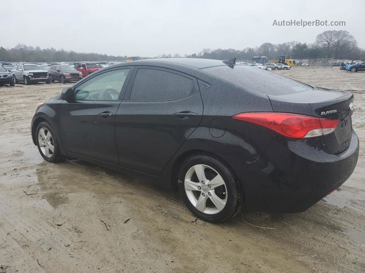 2011 Hyundai Elantra Gls Black vin: 5NPDH4AE5BH001498