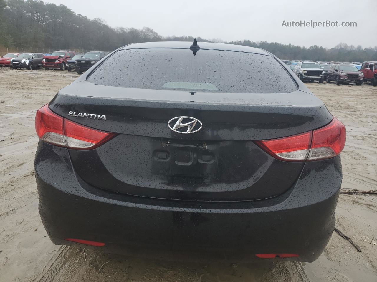 2011 Hyundai Elantra Gls Black vin: 5NPDH4AE5BH001498