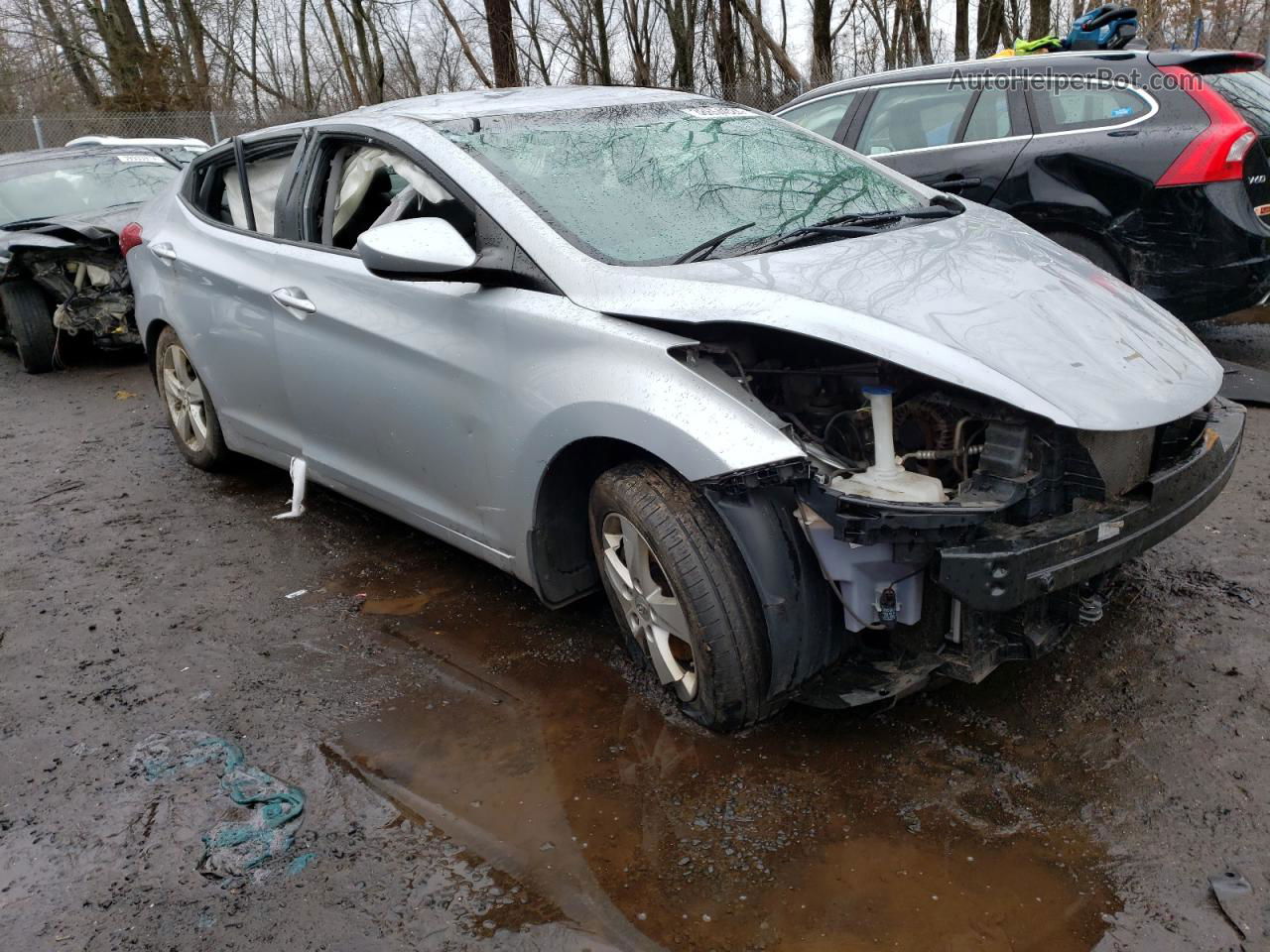 2011 Hyundai Elantra Gls Silver vin: 5NPDH4AE5BH007284