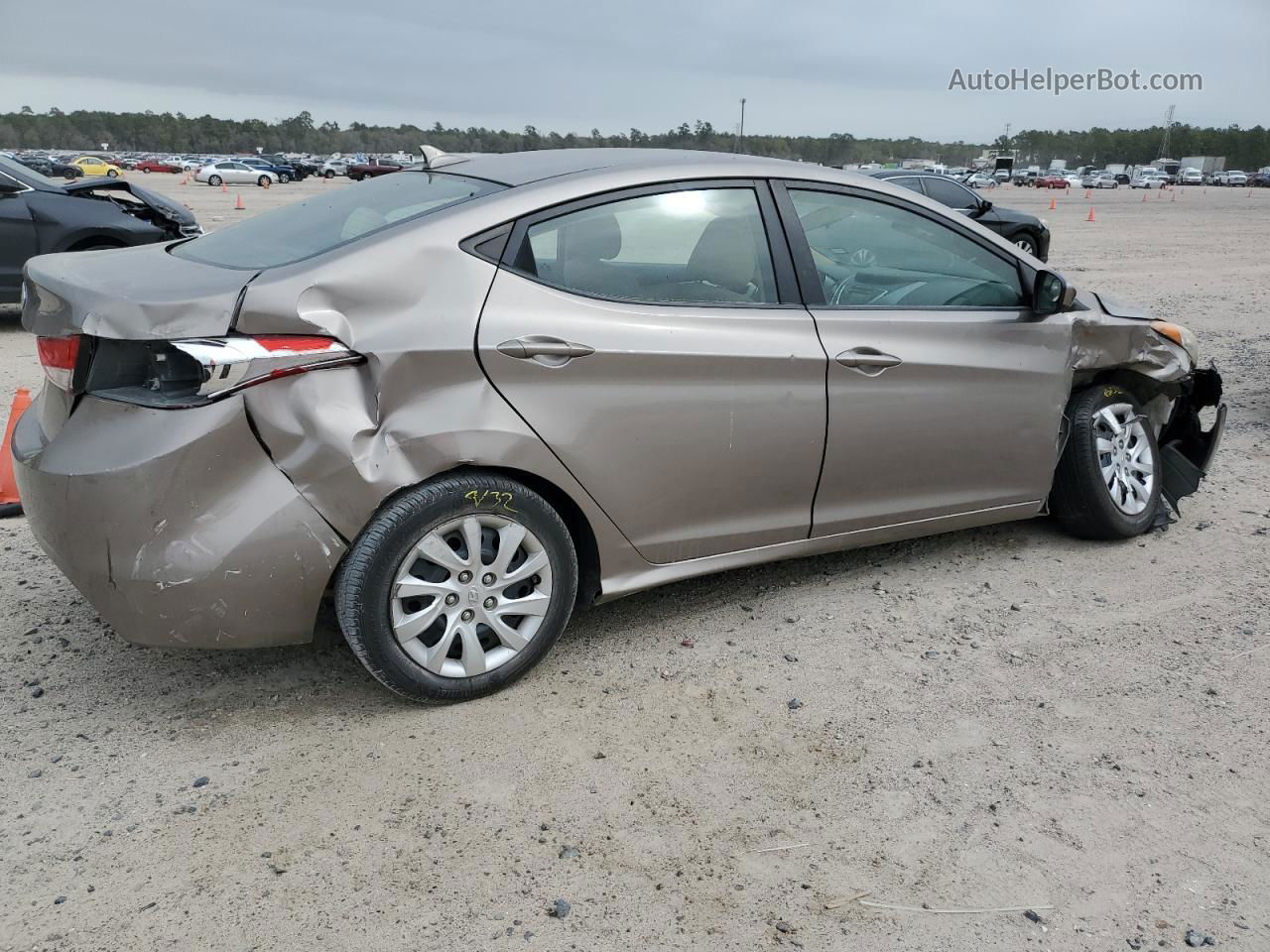 2011 Hyundai Elantra Gls Tan vin: 5NPDH4AE5BH013411